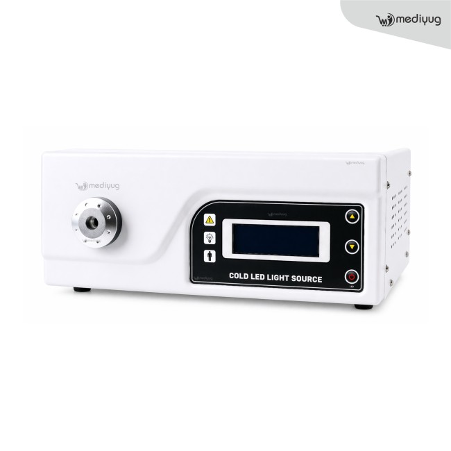 Mediyug Endoscopy LED Light Source | High Iuminuous Efficiency 120W | Laparoscopy | ENT | Urology, Etc... (Indian)