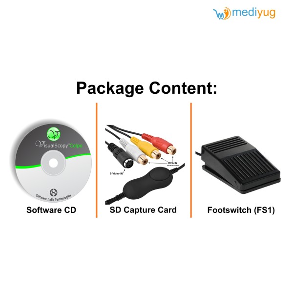 VisualScopy Colpo- Colposcopy Software With Footswitch & SD Capture Card