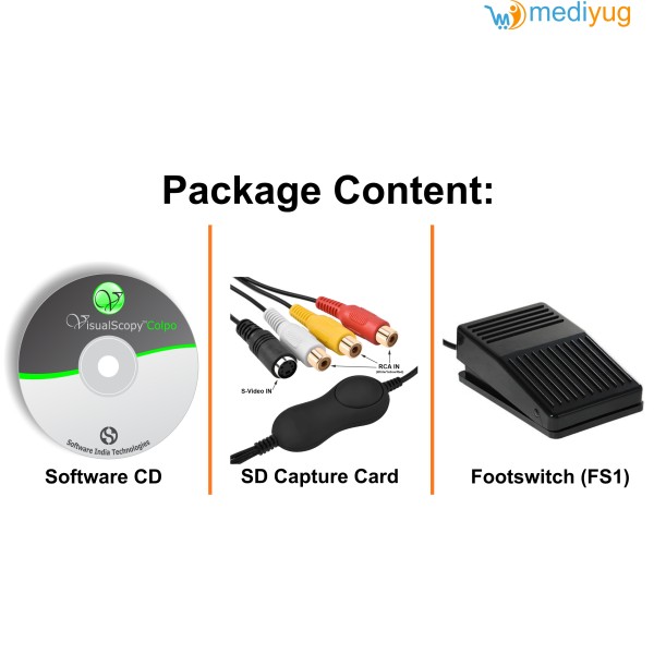 VisualScopy Colpo- Colposcopy Software With Footswitch & SD Capture Card