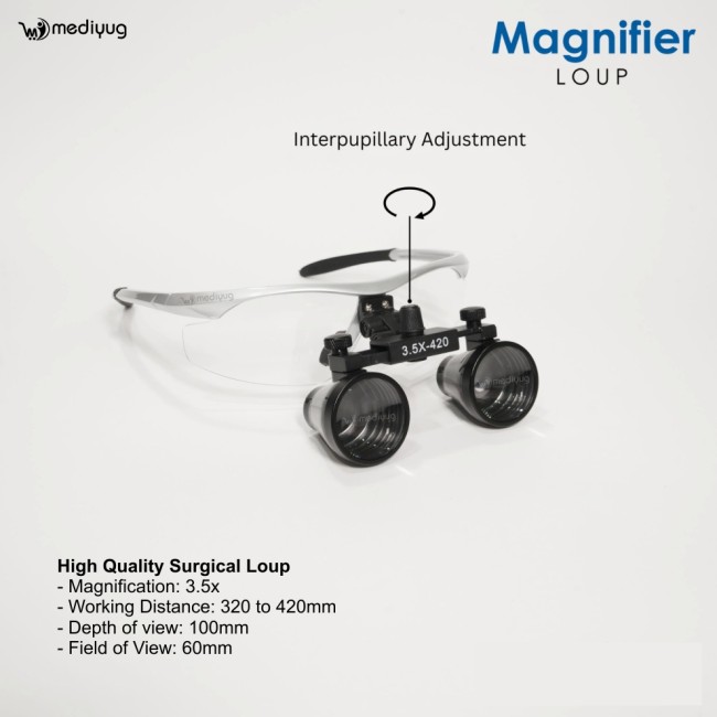 Mediyug High Quality Surgical Loupe- 3.5x Mediyug High Quality Surgical Loupe- 3.5x