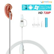 3 in 1Full HD Otoscope 1.3MP, Visual 5.5mm Ear Endoscope Camera