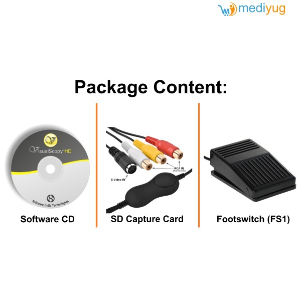 VisualScopy HD- Endoscopy Software With Footswitch & SD Capture Card