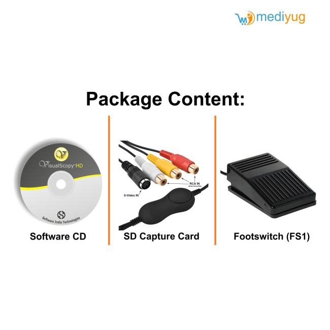 VisualScopy HD- Endoscopy Software With Footswitch & SD Capture Card